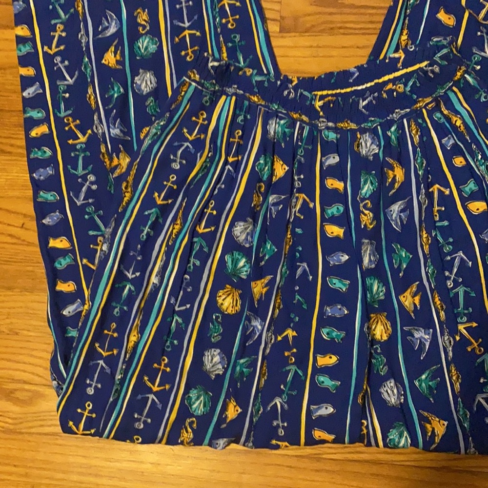 Vintage Pendelton size 12 aquatic print  pants - Picture 5 of 6